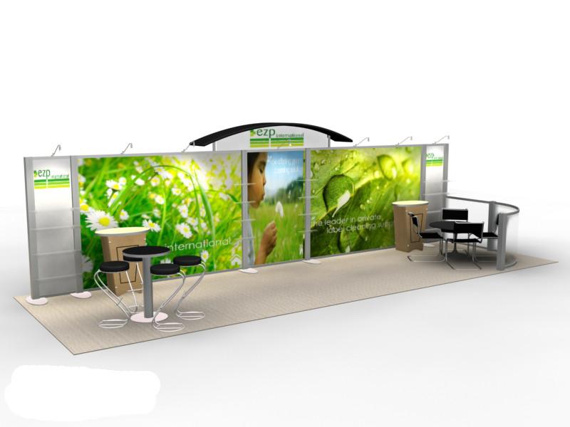 RE-3004 Rental Exhibit / 10 x 30 Inline Trade Show Display  Image 1